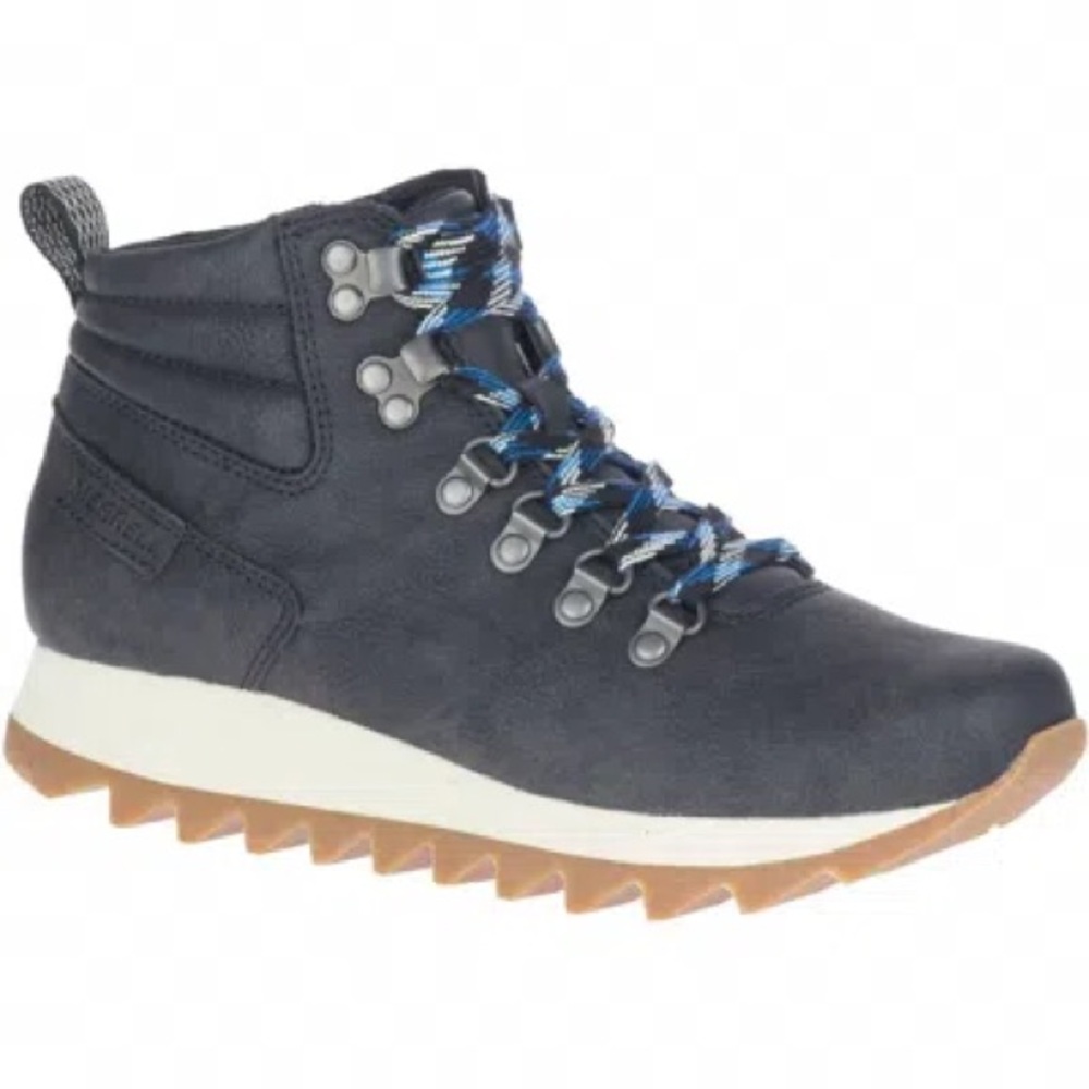 MERRELL WOMAN’S OUTDOOR HIKER SNEAKER BOOT BLUE BLACK LIGHTWEIGHT BRAND NEW NIB - Picture 2 of 16